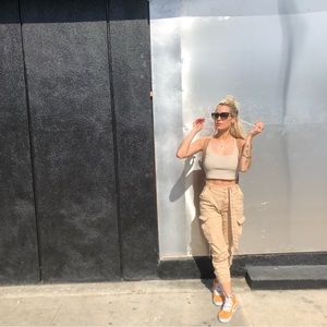 Size 0 Tan Cargo Pants